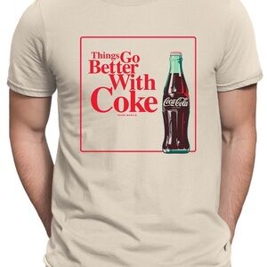 Coca-Cola Official Licensed \"Things Go Better With Coke\". Men's T-shirt